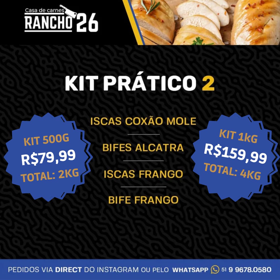 KIT PRÁTICO 2 DE 500G