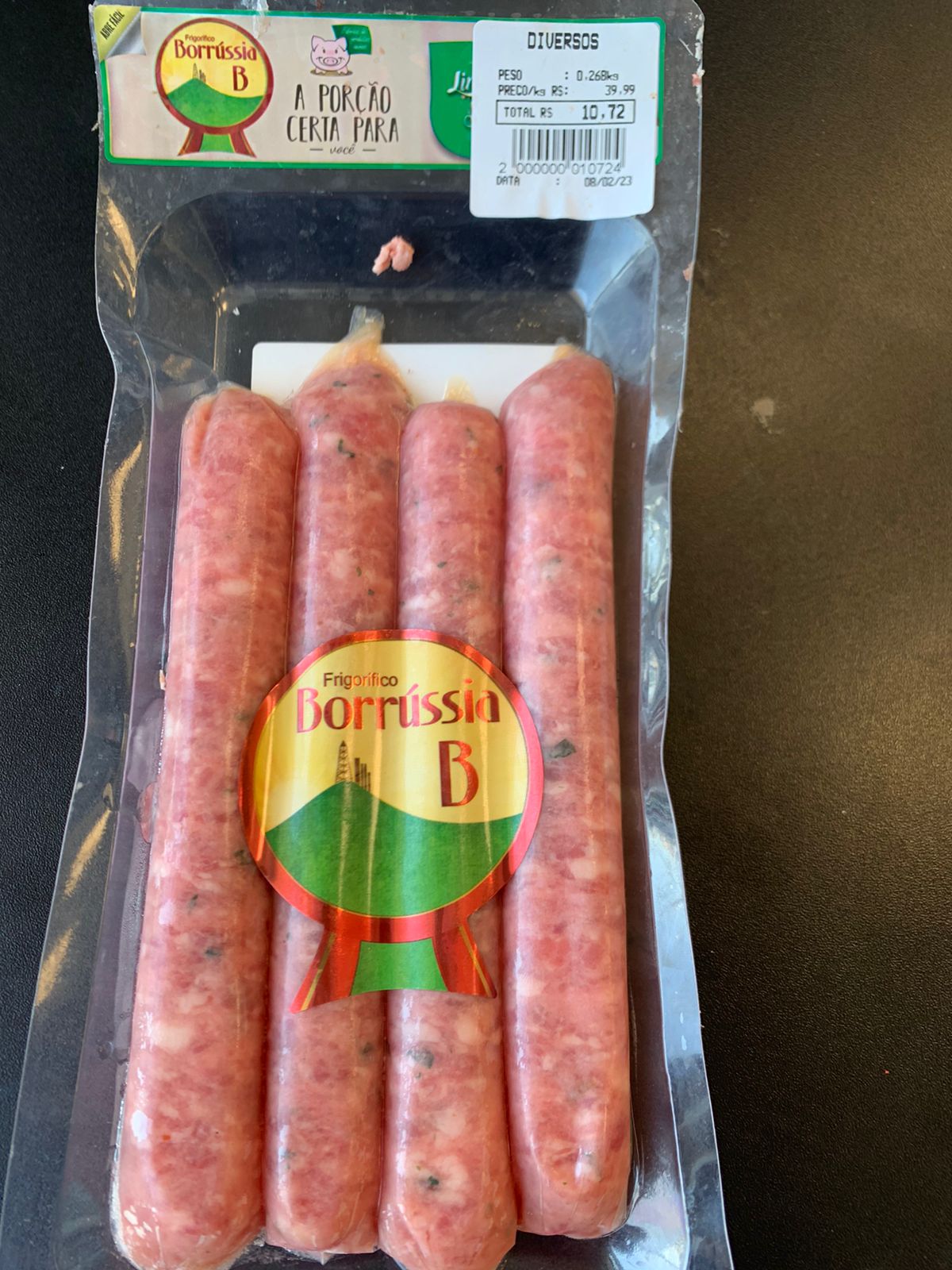 LINGUIÇA MIGNON SUAVE BORRUSSIA