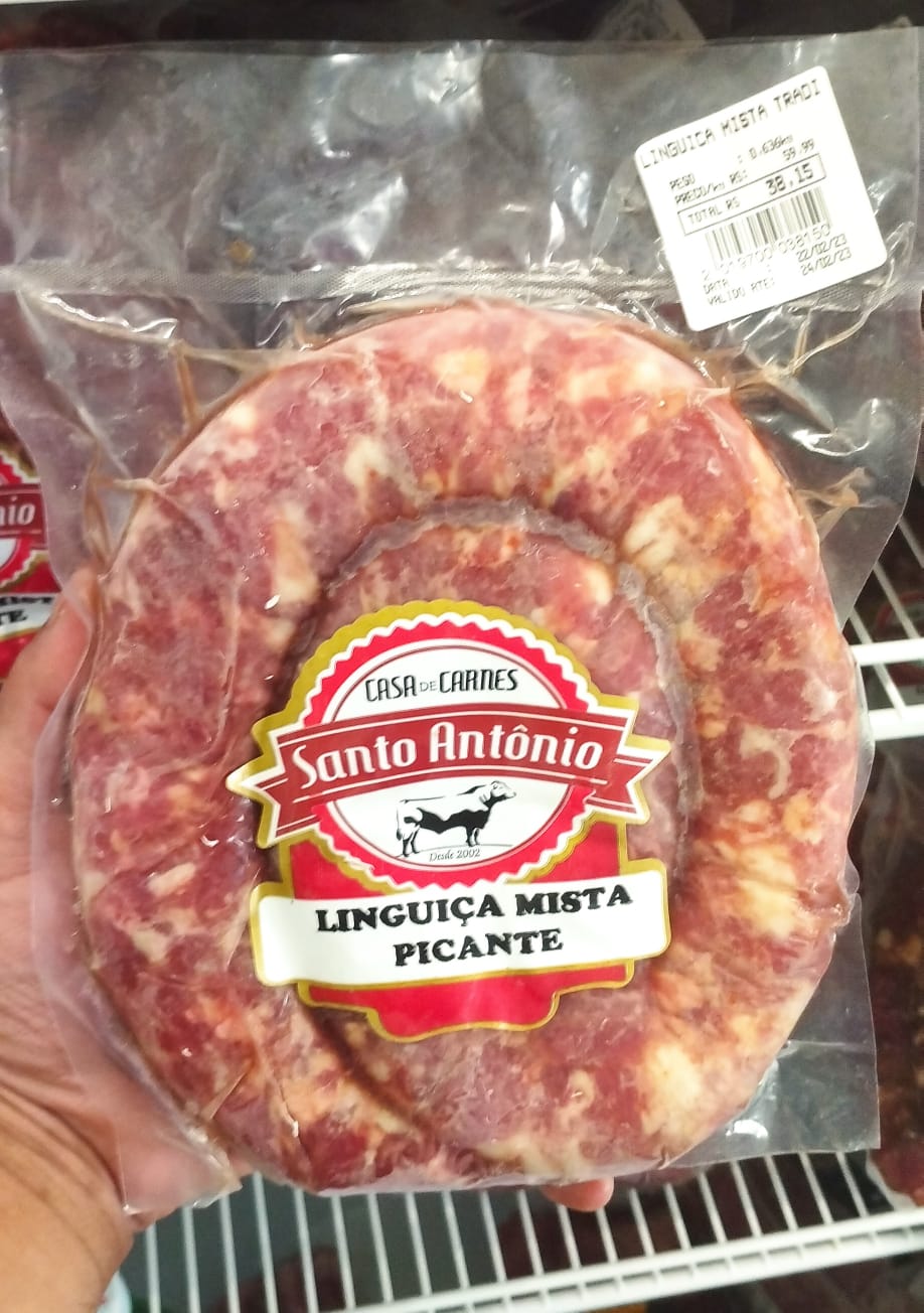 LINGUIÇA MISTA PICANTE- PESO 636G